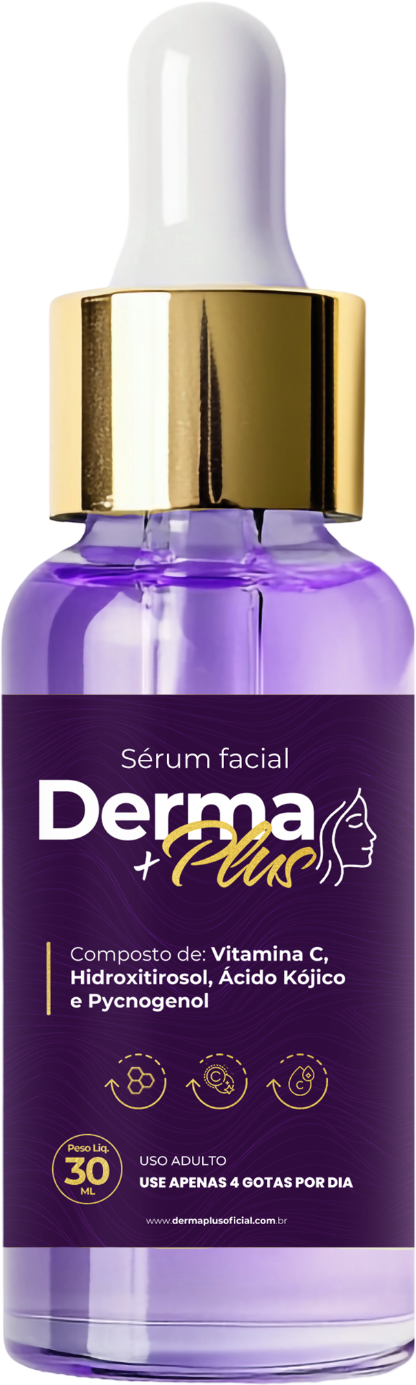 Kit 3 séruns faciais Derma Plus